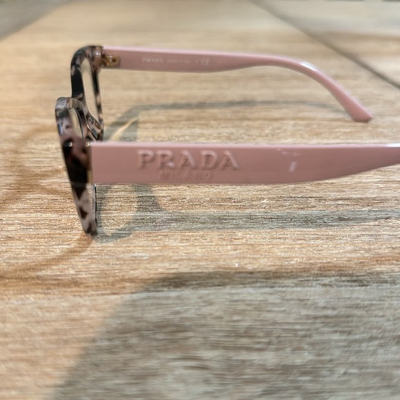Prada pink and brown tortoise shell cat eye frame - Picture 2 of 10
